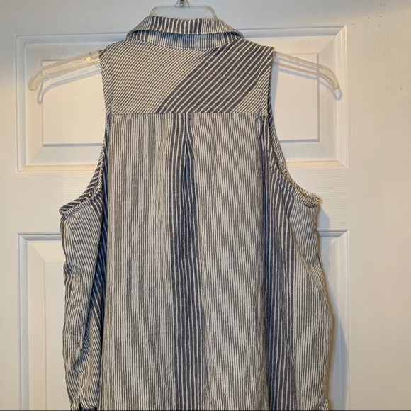 Universal Thread Sleeveless Linen Blend Top-Size L - Picture 7 of 10